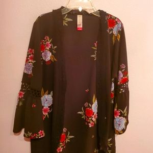 No boundaries floral cardigan